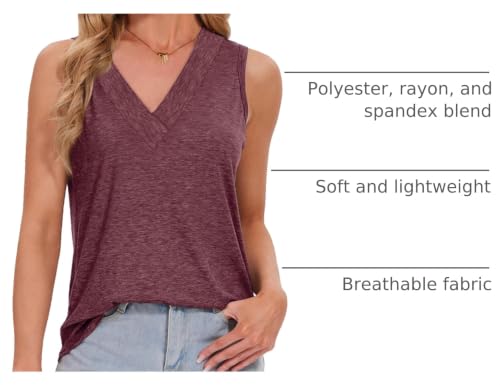 3-Pack EyMuse Women's V-Neck Sleeveless Tank Tops (4 Colors) - image 4