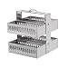 Microscope Slides Rack 30 Positions, Stainless Steel Microscope Slide Holder - Research Staining Specimen Experiment Experiments Storage Stand for Lab