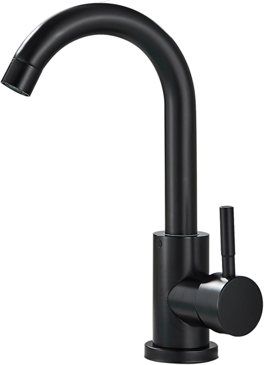 Basin Faucets 1Pcs Bathroom Faucet 304 Stainless Steel Hot Cold Wash Mixer 360 Rotation Sink 04