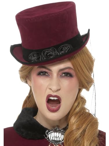 Smiffys 48309 Deluxe Victorian Vampiress Hat (One Size)