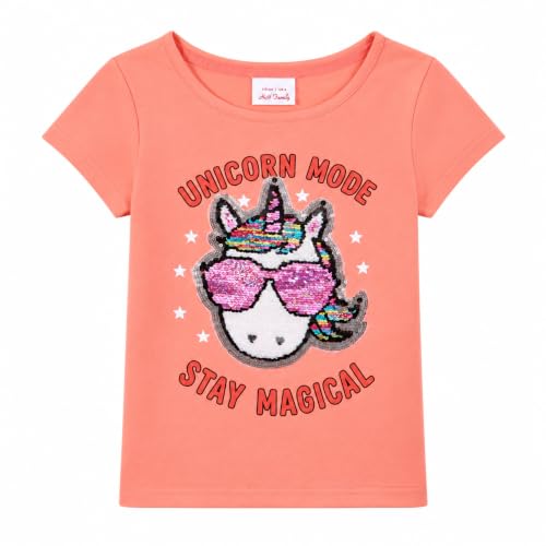 Image of Flip Sequin Unicorn Shirt Tee for Girls 3-12 Years