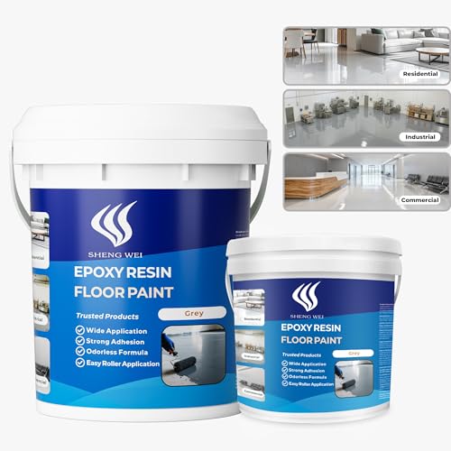 Epoxy Resin Floor Coating Kit 3 Gallon Grey Finish
