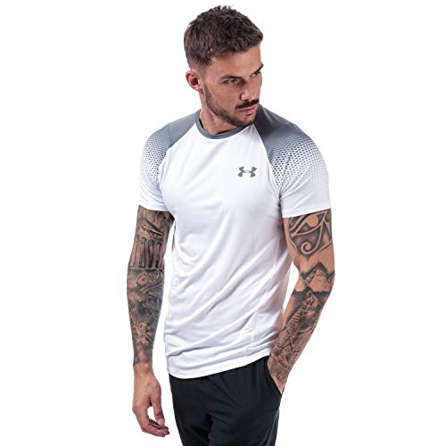 T-Shirt Under Armour MK1 Dash Homme Blanc anti-transpiration et léger