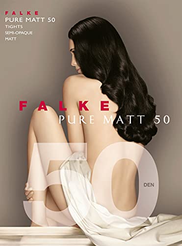Image of FALKE Womens Pure Matt 50 Den Plain Semi-opaque 1 Pair