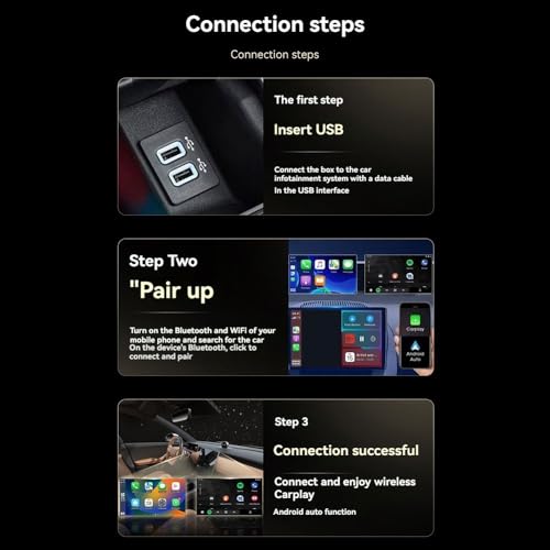 Adaptador CarPlay inalámbrico para viajes cómodos con música y mapas sin cable 3