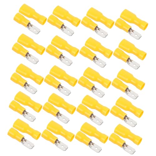 Zerodeko 100 Juego Eléctricos Macho-hembra De Crimpado Términales De Empalme Rápido y Para Automóviles Kit Eléctrico Autopelable Términales De Horquilla Para Uso Automotriz