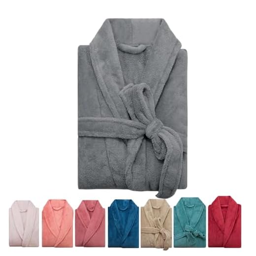 Roupão Microfibra Adulto G Extra Macio Unissex (BR, Alfa, G, Regular, Regular, Cinza)