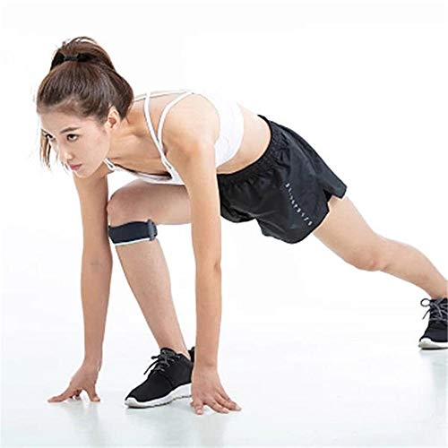 Preisvergleich Produktbild LALABIT Knieschützer Sport Knieschützer Männer Frauen Verbesserte Pressyrization Breathable Adjustable Stabile Unterstützung Zwei-Wege-Tibia-Band (Farbe : Grau, Größe : Einheitsgröße)