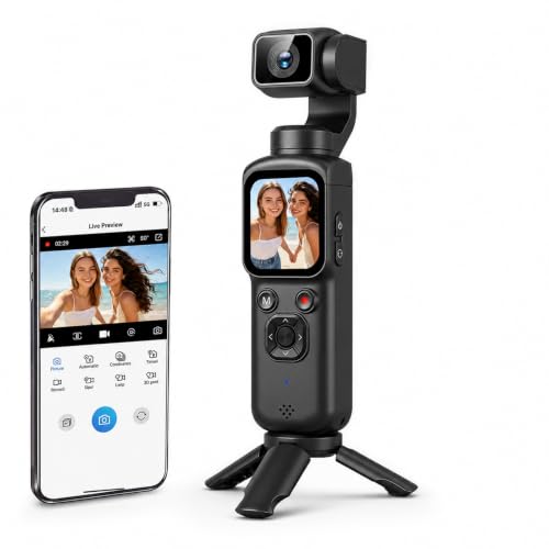 Image of 4K Vlogging Camera with AI Face Tracking, 330 Rotating Lens & WiFi