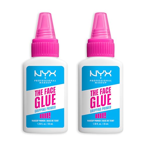 Image of NYX Professional DOUBLE Makeup Primer, The Face Glue Primer, Gripping Primer for Face, Up to 24 Hour Hydration and Makeup Wear, Polyglutamic Acid, Non-Comedogenic, 35ml