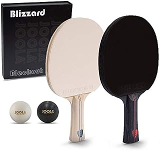 JOOLA Blizzard & Blackout - Competition Ping Pong Paddle Set - Includes 2