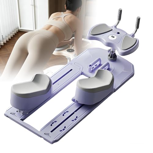 Gavscient Wirbelsäulen-Dreh- und Dehntrainer, Krabbel Trainingsgerät, Tragfähigkeit 100 kg, Bewegungsbereich, Telefonhalter Inklusive, zur Taillenformung, Beindehnung Purple
