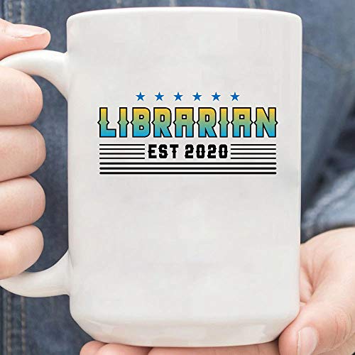 Librarian Est 2020 Book Lovers Readers Mug