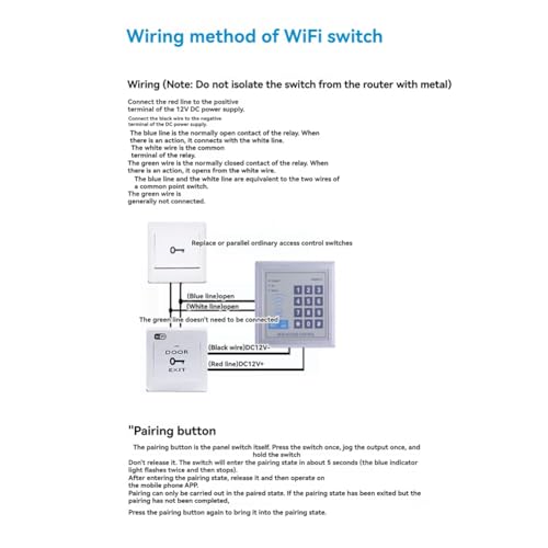 Interruptor de presión inalámbrico WiFi para domotizar la apertura de puerta 4