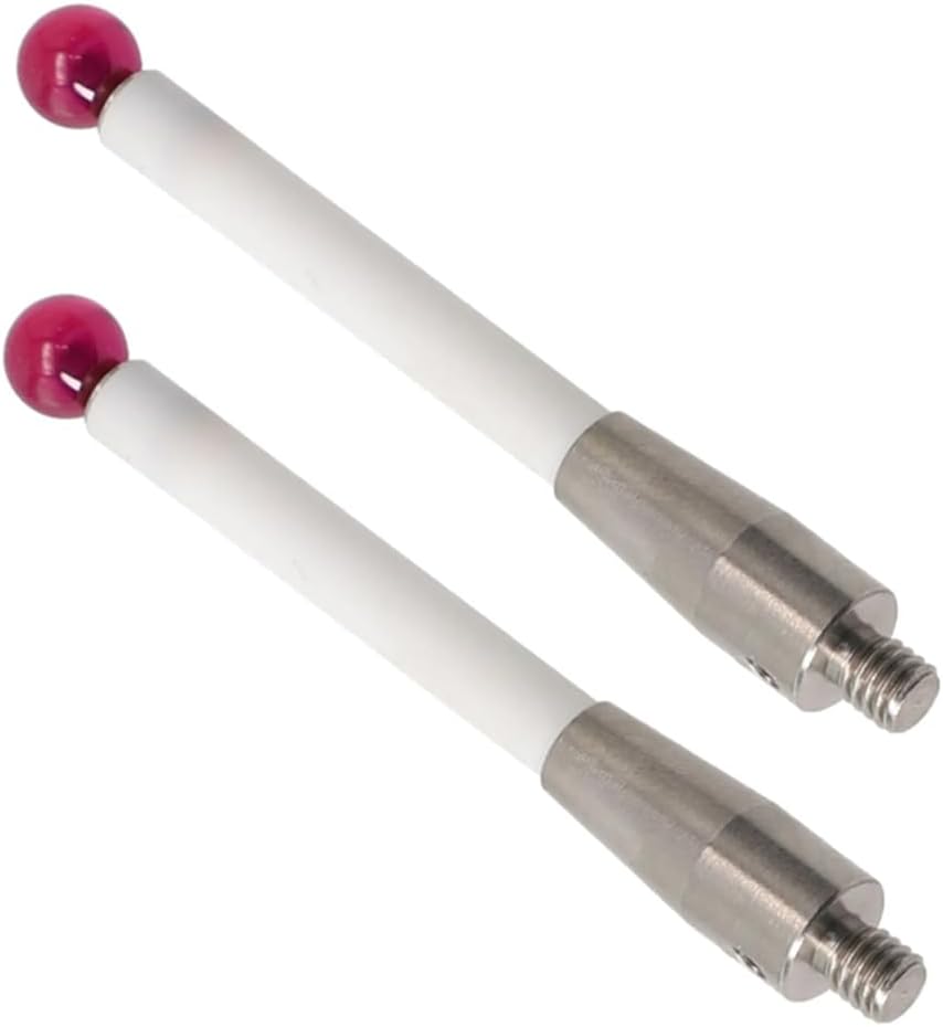CNCツールアクセサリー：2PCS A 5000 3709 CMM 50mmセラミック測定シャフト6mmボールチッププローブスタイラ