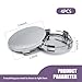 Sinytuto 4 PCS Car Hub Center Decorative Cover, ABS + Anti-Rust Steel Ring Anti-Fall Fastening Hub Protective Cover, 60MM/2.36 in Outer Diameter and 56MM/2.2In Inner Diameter (Silver)