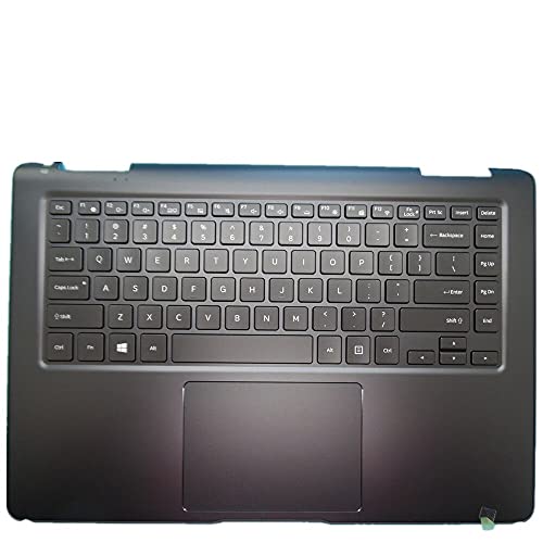 Clavier pour Samsung NP940X5N de rechange avec coque supérieure noire et trackpad