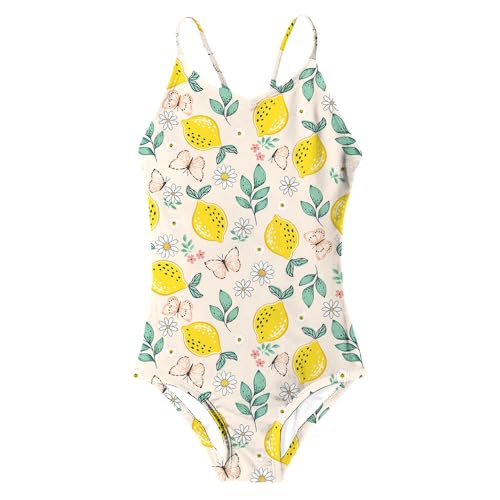 Toddler Girl Swimsuit UPF 50+ One-Piece Rash Guard with Button - Long Sleeve Sun Protection Swimwear (US, Age, 6 Months, Light Pink)