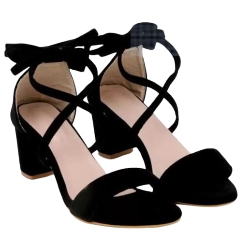 FASHION RIDE Womens Casual Outdoor Comfortable Trendy Heels Fashion Heeled Sandal (Black, UK Footwear Size System, Adult, Women, Numeric, Medium, 8) (B0DCW3W97J) Amazon Price History, Amazon Price Tracker