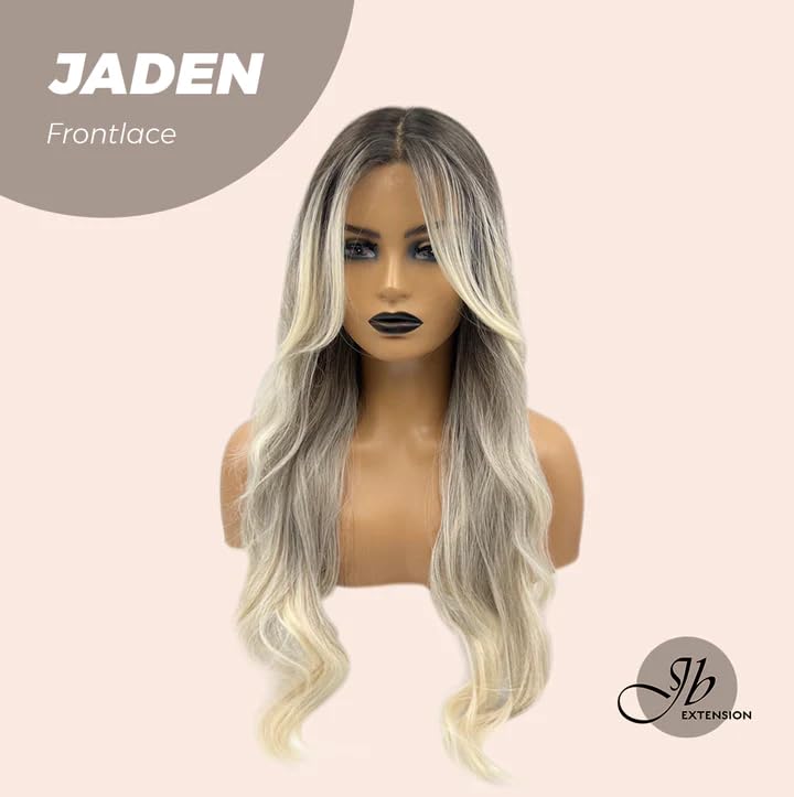 Miniatura 2 de JADEN - Peluca de encaje frontal precortada, balayage, rubio degradado, pelucas sintéticas para mujer, pelucas sintéticas naturales para uso diario