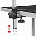 Yaheetech Trimmtisch Tierpflegetisch Schertisch Pflegetisch mit Unterkorb, 2 Schlingen, klappbar schwarz 118 x 60,9 x 177 cm