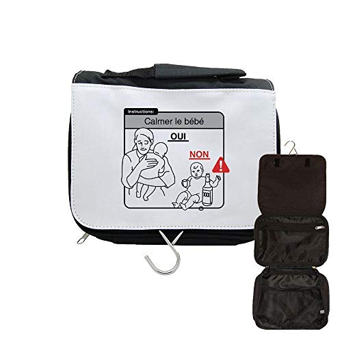 Neceser de viaje para colgar calmer, Negro , talla única