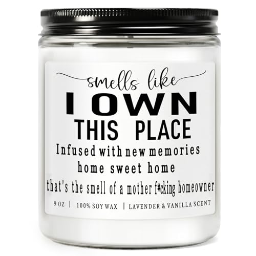 House Warming Gifts New Home Funny New Home Gift Ideas Scented Candle Housewarming Gifts for Women Men Couple Friends New House Must Haves Closing Gift for Home Buyers 9 oz