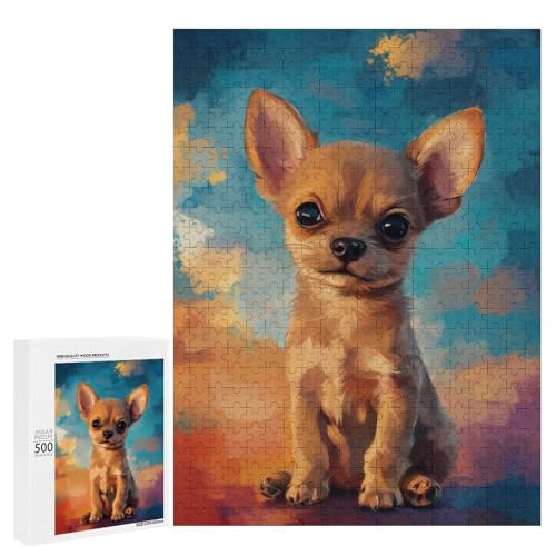 Puzzle Adulte Chiot Chihuahua : Décoration Intérieure et Détente Cosy