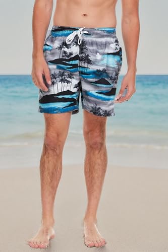 Image of Kanu Surf Men's Big Viper Extended Size Stripe Swim Trunk