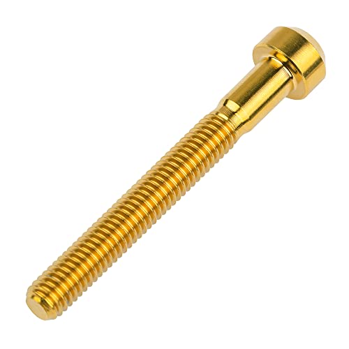 Image of Titanium Torx Square Head M6 x 10 15 20 25 30 35 40 45 50 60 65 70 80mm Screw Pack of 5 (Gold, M6x50mm)