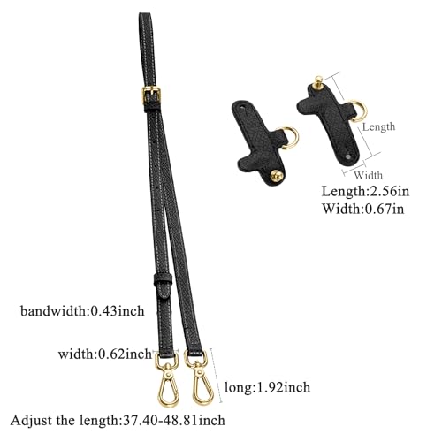 Image of Leather Purse Straps for Longchamp Conversion Kit, Leather Handbag Crossbody Shoulder Strap Adjustable for Women