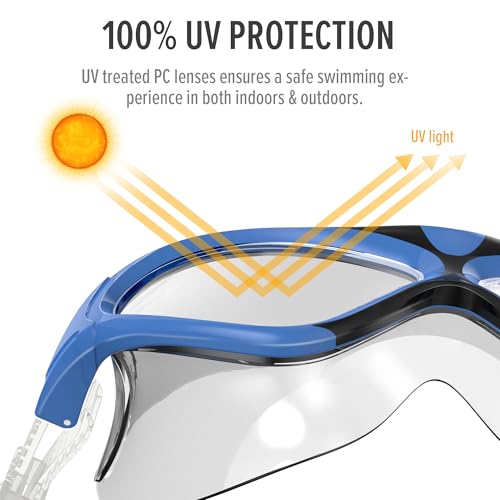 Image of OutdoorMaster Swim Mask - Wide View Swimming Mask & Goggles Anti-fog Waterproof