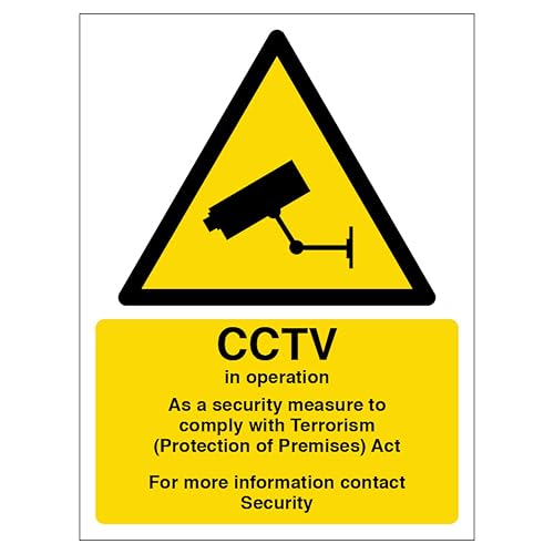 Panneau de vidéosurveillance CCTV in Operation - Plastique rigide 450x600
