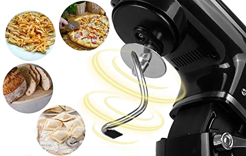 MalTec Küchenmaschine MaltecChef1800W | 3-in-1 Knetmaschine | mit 6L Edelstahlschüssel | inkl. Flachrührer, Schlagbesen… – Bild 6