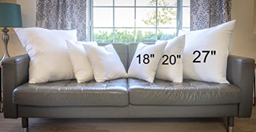 Cozy Bed European Sleep Pillow, White, 27" H X 27" W X 4" D, 2 Count (Pack Of 1) #TOP3