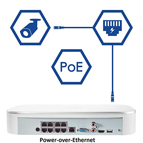 Lorex 4K Security Camera System,8-Channel 2Tb Nvr With 8 Indoor/Outdoor Wired Ip Poe Metal Bullet Cameras With Smart Motion Detection Surveillance, Active Deterrence And Color Night Vision #TOP4