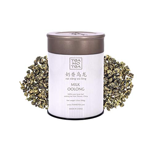 Teamotea Milk Oolong Loose Leaf Jin Xuan High Mountain Tainwanese Tea Reusable Metal Can 100 g (3.53oz)