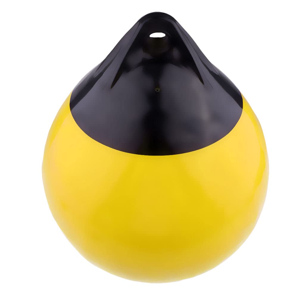 Bouée D'amarrage de Bateau Gonflable de Bouée de de Bouée D'amarrage Diamètre.12 "Flottant, Jaune, 30x35cm