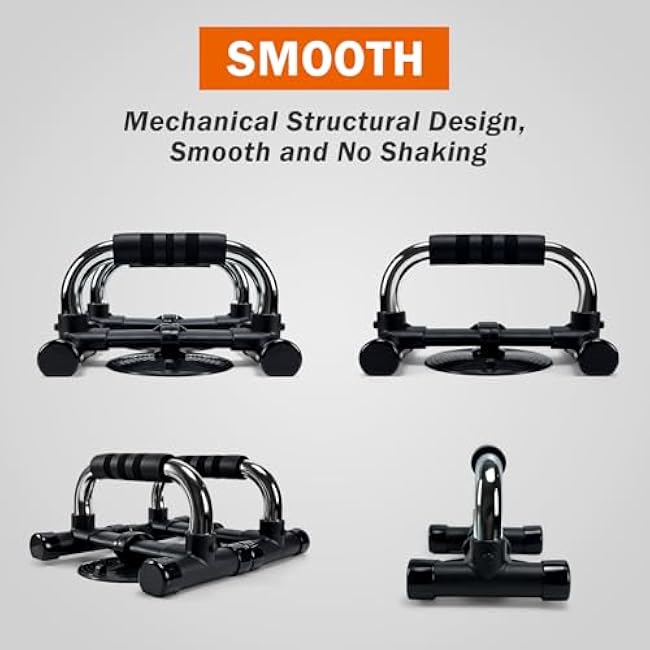 Push-Up Bar, Anti Slip Push Up Stand, Metal Push-Up Handles, Sponge Material Handle Cover, Cushioned Foam Grips, Family exercise