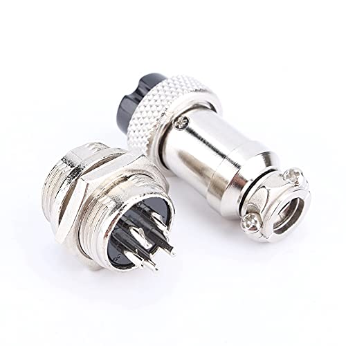 Conector enchufe aviación 5 pines metálico para CNC miniatura 4