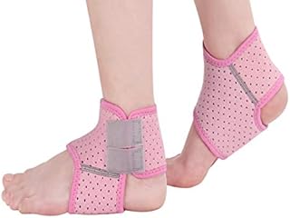 2 Pack Ankle Braces for Kids Child Adjustable Mesh Compression Ankle Tendo Foot Support Protector Stabilizer Wraps Ankle Guards for Juvenile Sprains Injuries, Arthritis Relief, Joint Pain, Ankle Sore