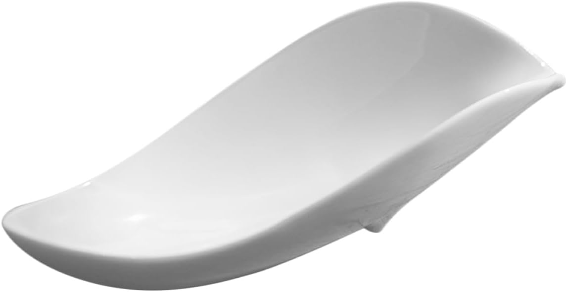 SECFOU Ceramic Tea Scoop Smooth Porcelain Teaspoon for Loose Leaf Tea Spices Condiments Compact Easy to Clean for Daily Use Home Office