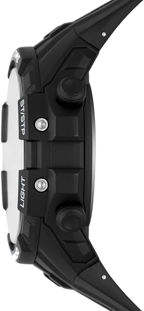 Skechers Men's Quartz Casual Digital Watch, side view showing control buttons.