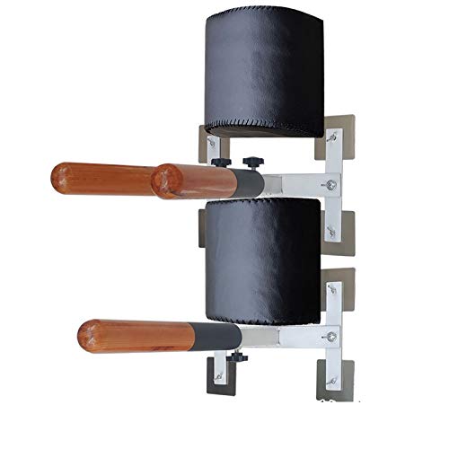 Byjccar Einfache Wandmontage Zuhause Tragbarer Holzflor Herrenflor Zuhause Kampfsport Flügel Chun Trainingsgerät (Beinloser Federarm) Cover