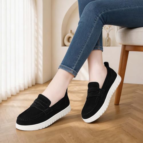 Image of QAE Loafers for Women Comfortable Slip On Shoes Casual Fashion Sneakers