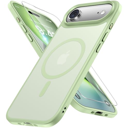 Miracase für iPhone Air Hülle mit Magsafe TOP MIL, Matt-HellGrün – Ansicht 1