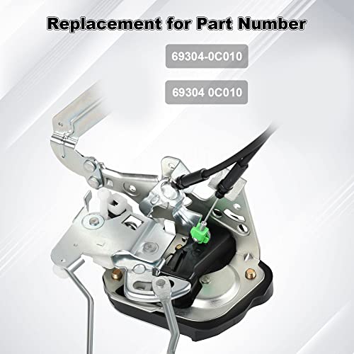 Image of Front Left Driver Side Door Lock Latch Actuator Assembly Compatible with 2001-2007 Toyota Sequoia, 2005-2006 Tundra 4.7L V8, Replacement for 69304-0C010