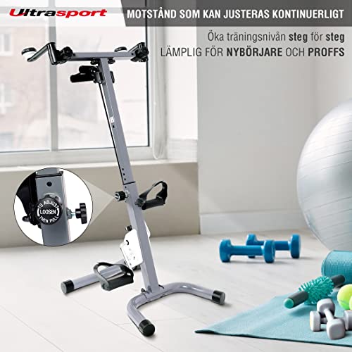 Ultrasport Senior Geschiktheid, Vitaliteitstrainer, Senior F-Bike, Mini crosstrainer, Ligfiets Oefening Fiets, opvouwbaar - Afbeelding 6