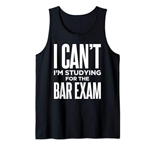 Bar Exam Studying Gift for Law School Graduates Tank Top