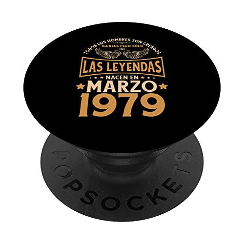 Cumpleaños Hombre Regalos Las Leyendas Marzo 1979 PopSockets PopGrip Intercambiable